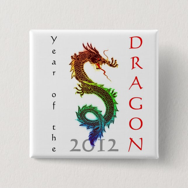 Year of the Dragon 2012 Button (Front)