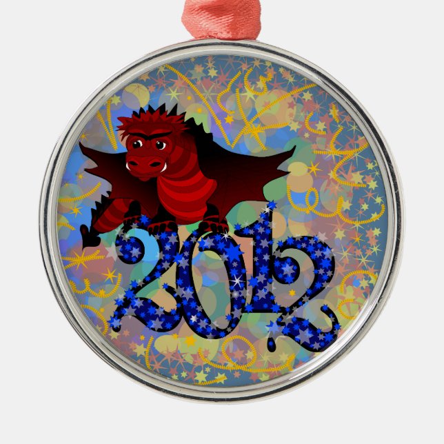 Year of the Dragon, 2012 Metal Tree Decoration (Front)