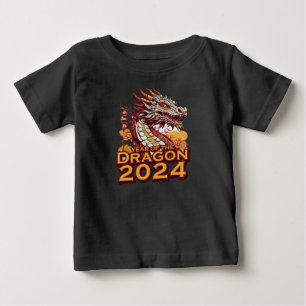 Year of the dragon 2024 baby black T-Shirt, Dragon T-Shirt
