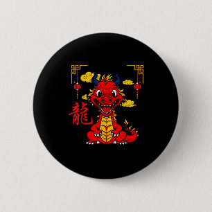 Year Of The Dragon 2024 Chinese New Year Zodiac Lu 6 Cm Round Badge