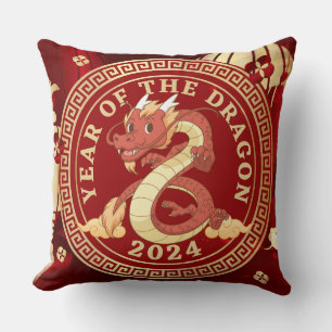 Year of the Dragon 2024 Chinese Zodiac Sign Cushion