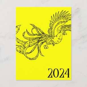 year of the dragon 2024 holiday postcard