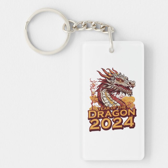 Year of the dragon 2024 key ring (Front)