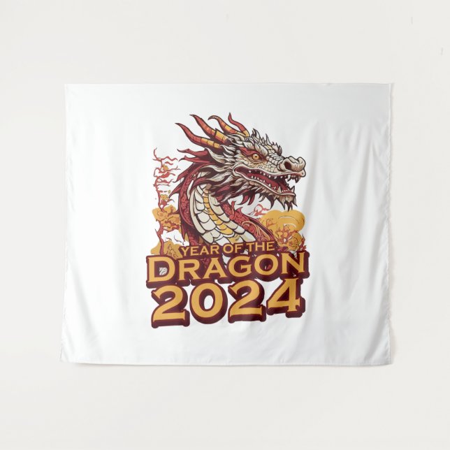 Year of the dragon 2024 tapestry (Front (Horizontal))