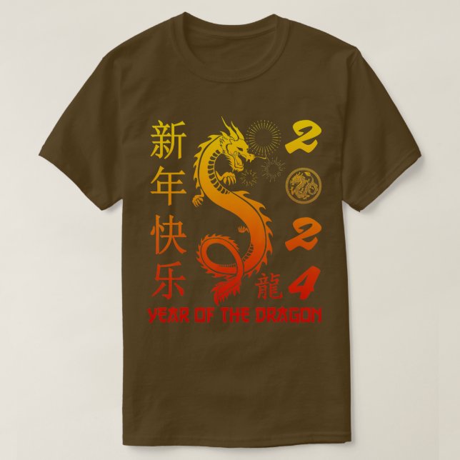 Year Of The Dragon 2024 Zodiac Chinese New Year 20 T-Shirt (Design Front)