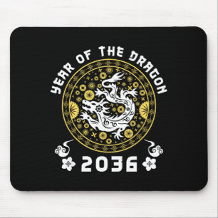 Year Of The Dragon 2036 Zodiac Chinese Lunar New Y Mouse Pad