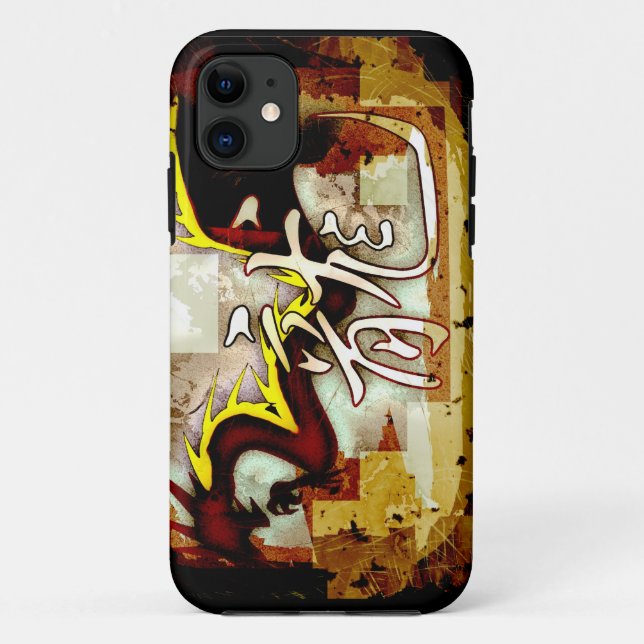 Year of the Dragon, Asian Artwork, Fantasy Dragon Case-Mate iPhone Case (Back)