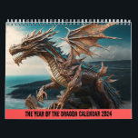 Year of the Dragon Calendar, Dragon Calendar<br><div class="desc">2024 is the year of the Dragon (specifically the wood dragon) so this calendar is perfect for those who love dragon fantasy!</div>