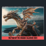 Year of the Dragon Calendar, Dragon Calendar<br><div class="desc">2024 is the year of the Dragon (specifically the wood dragon) so this calendar is perfect for those who love dragon fantasy!</div>