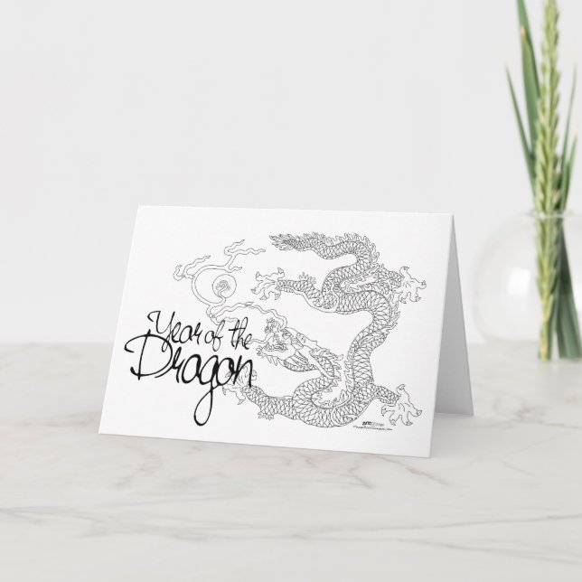 Year of the Dragon Card (Front)