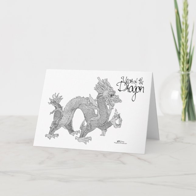 Year of the Dragon Card (Front)