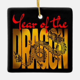 Year of the Dragon Ceramic Ornament