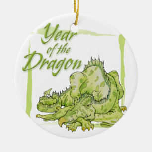 Year of the Dragon Ceramic Tree Decoration
