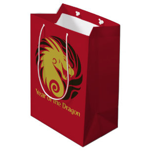 Year of the Dragon Design Medium Gift Bag