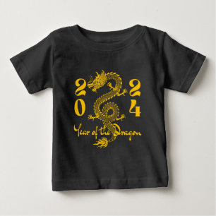 Year of the Dragon Gold Baby T-Shirt