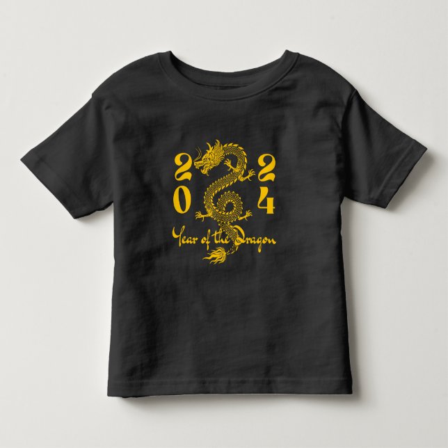 Year of the Dragon Gold Toddler T-Shirt (Front)
