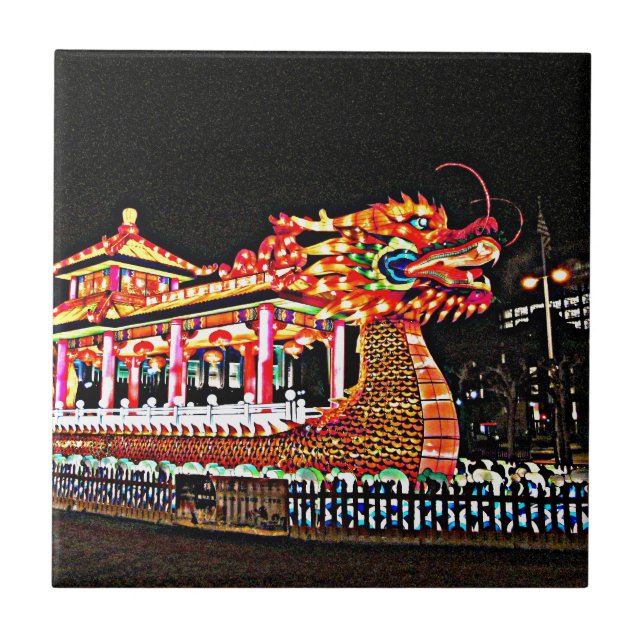 Year of the Dragon in San Francisco Tile (Front)