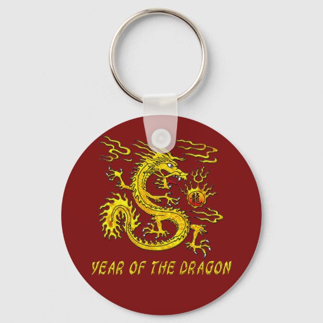 Year Of The Dragon Key Ring (Front)