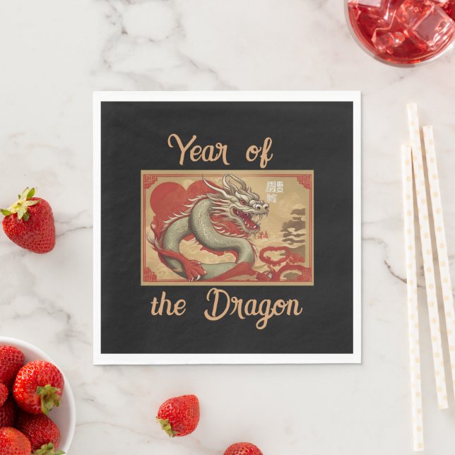 Year of the Dragon Paper Napkin (Insitu)