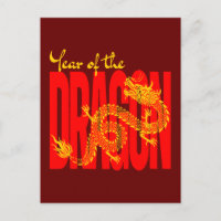 Year of the Dragon Red Gold
