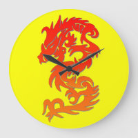 Year of the Dragon Round Wall Clock