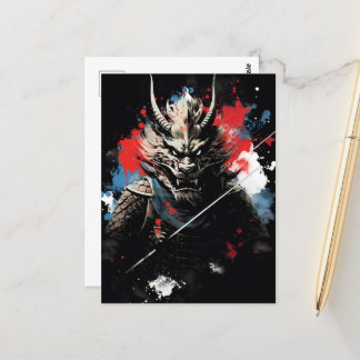 Year of the Dragon Samurai Postcard