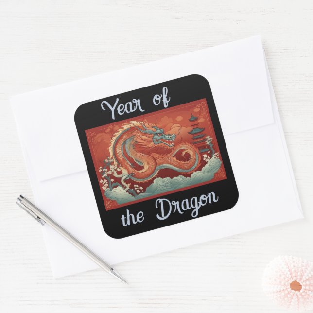 Year of the Dragon Sticker (Envelope)