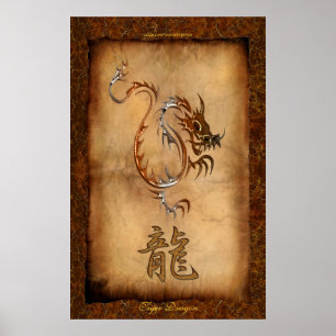 Year of the Dragon, Tiger Dragon Art Poster