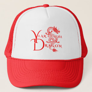 Year of the dragon trucker hat