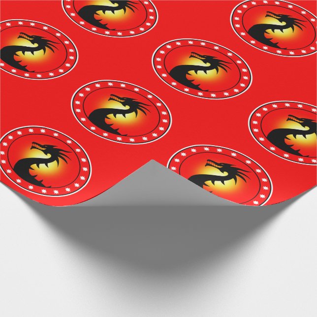Year of the Dragon Wrapping Paper (Corner)