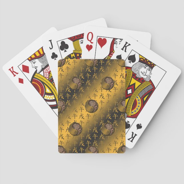 Year of the Earth Horse Playing Cards (Back)