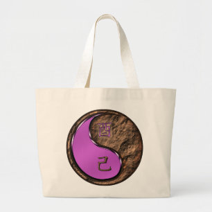 Year of the Earth Rooster Large Tote Bag