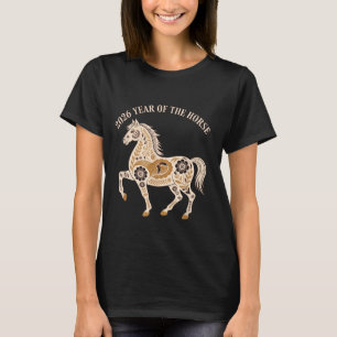 Year Of The Fire Horse 2026 Festive Chinese New Ye T-Shirt