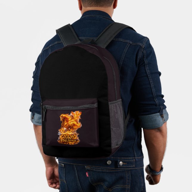 Year of the Fire Horse 2026 Printed Backpack (Insitu (Model))