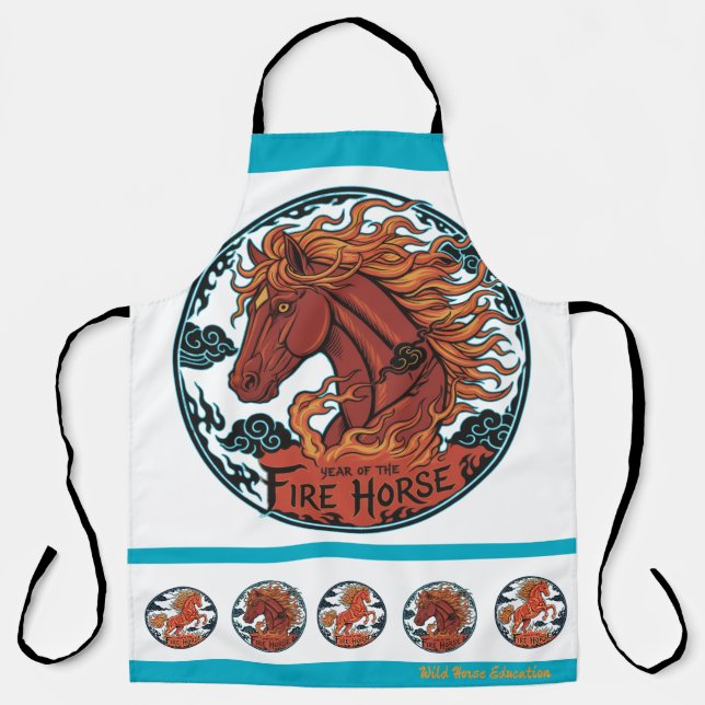 Year of the Fire Horse Apron (Front)