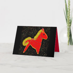 Year of the Fire Horse Chinese Lunar New Year Holiday Card