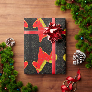 Year of the Fire Horse Chinese Lunar New Year Wrapping Paper