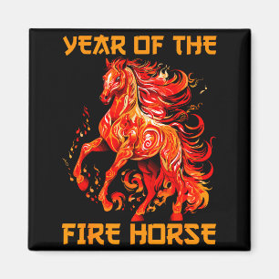 Year Of The Fire Horse Happy Chinese Lunar New Yea Magnet
