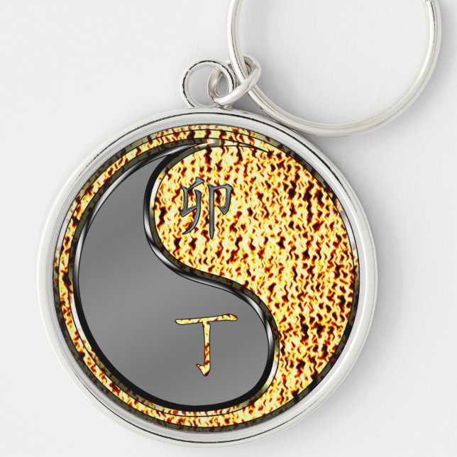 Year of the Fire Rabbit Key Ring (Front)
