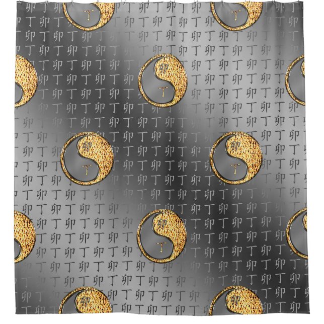 Year of the Fire Rabbit Shower Curtain (Front)