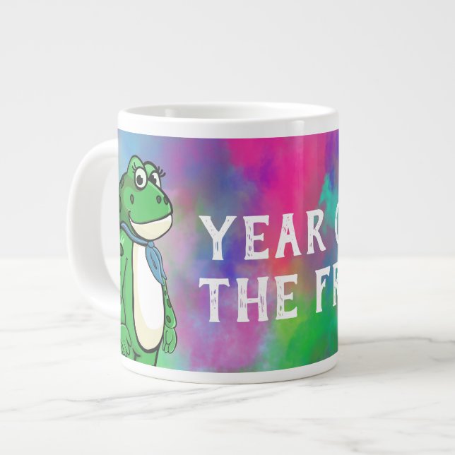 Year Of The Frog Large Coffee Mug (Front Left)