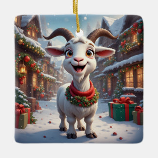 🎄 Year Of The Goat 2027 Christmas Gift Idea 🐐 Ceramic Ornament