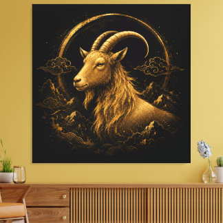 Year of the goat canvas print