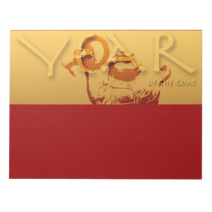 Year of the Goat Chinese Year Zodiac Notepad