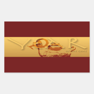 Year of the Goat Chinese Year Zodiac R Sticker