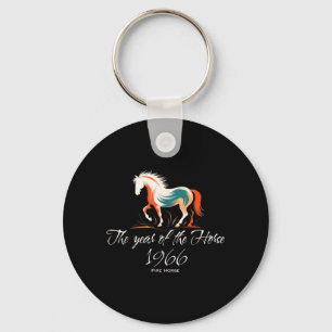 Year of The Horse 1966 Fire Horse 1966 Birthday Key Ring