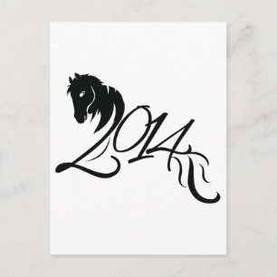 Year of the Horse 2014 Holiday Postcard