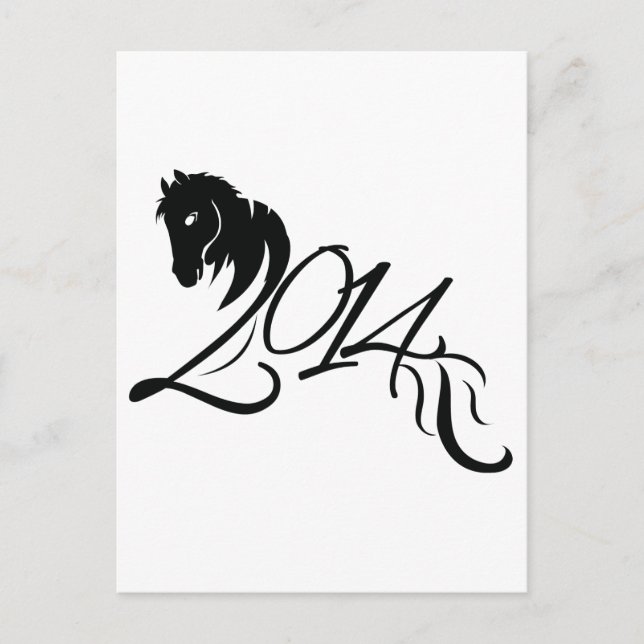 Year of the Horse 2014 Holiday Postcard (Front)