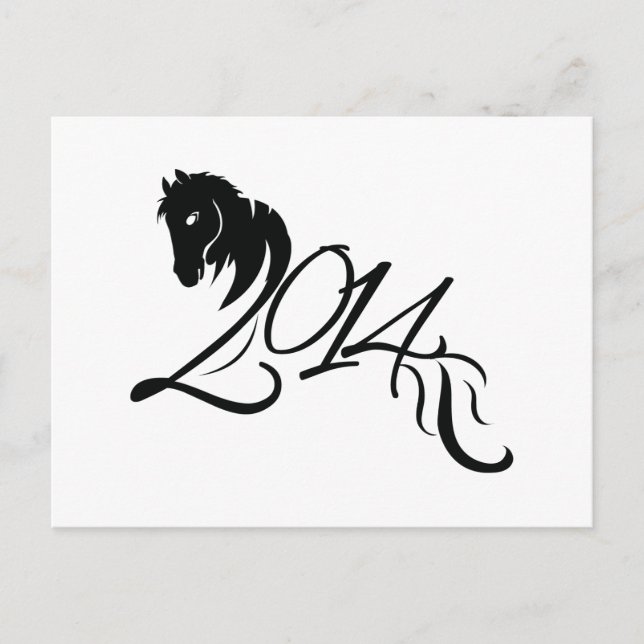 Year of the Horse 2014 Holiday Postcard (Front)