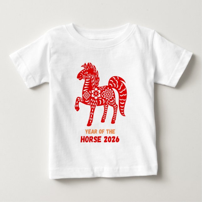 Year of the Horse 2026 Baby T-Shirt (Front)